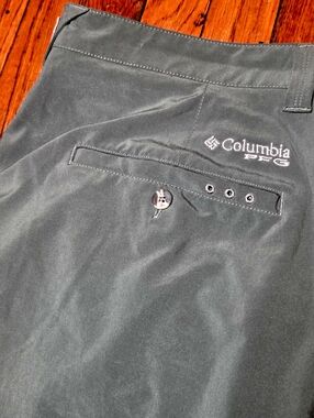 Columbia PFG Mens Size 38 Cargo Green Fishing Outdoor 8 Inseam Shorts B2